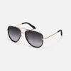 Quay All In Medium In Tortoise,brown Fade Polarized