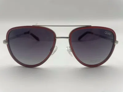 Quay All In Mini Sunglasses In Brown/smoke Polarized