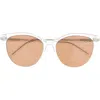 Quay All Nighter 56mm Cat Eye Sunglasses In Multi