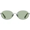 Quay Anyways 56mm Round Sunglasses In Multi