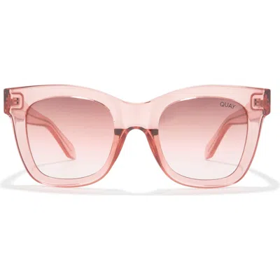 Quay Australia After Hours 51mm Square Sunglasses In Purple Ruby Pink