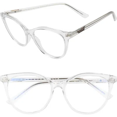 Quay Australia All Nighter 50mm Blue Light Filtering Glasses In Gray