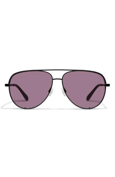 Quay Australia High Key 55mm Aviator Sunglasses In Black/amethyst