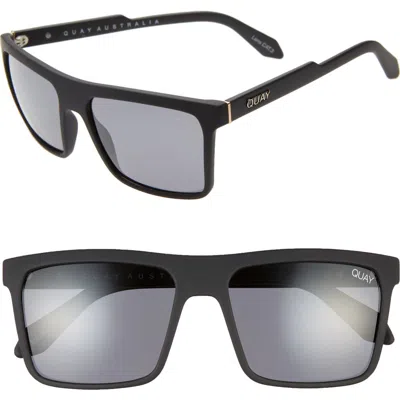 Quay Australia Let It Run 57mm Polarized Sunglasses In Black