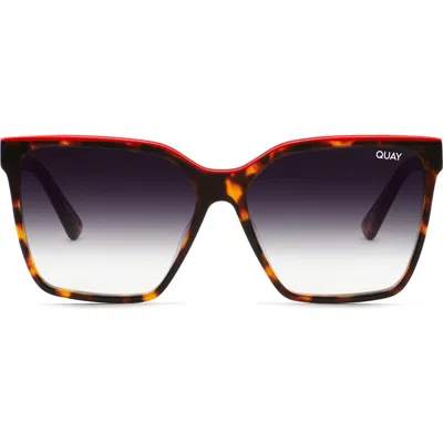 Quay Australia Level Up 55mm Square Sunglasses In Multi