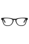 Quay Australia Mini Hardwire 50mm Blue Light Filtering Optical Glasses In Black