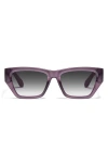Quay Australia No Apologies 40mm Gradient Square Sunglasses In Amethyst