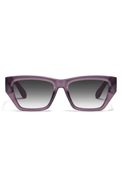 Quay Australia No Apologies 40mm Gradient Square Sunglasses In Purple