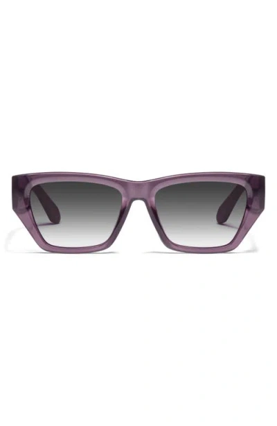 Quay Australia No Apologies 40mm Gradient Square Sunglasses In Amethyst