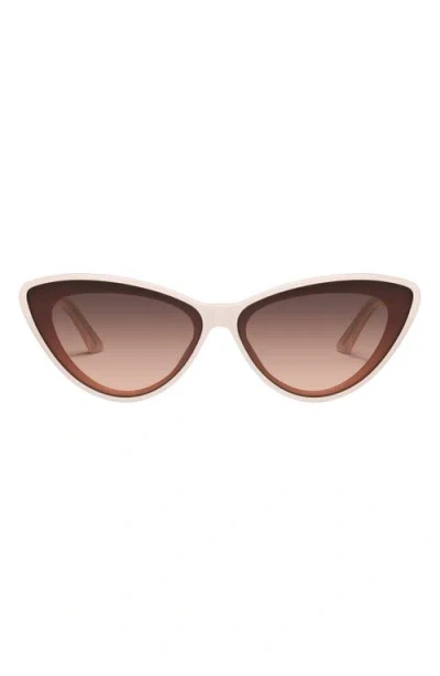 Quay Tempted 67mm Cat Eye Sunglasses