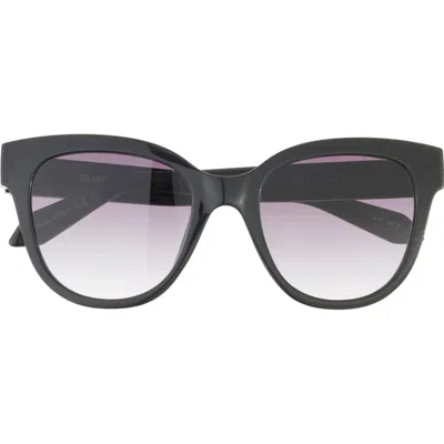 Quay Australia Valet 55mm Square Sunglasses In Black Smoke