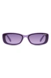 Quay Australia Vibe Check 62mm Small Square Sunglasses In Purple/purple