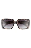 Quay Australia X Paris Total Vibe 54mm Square Sunglasses In Multi