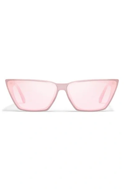 Quay Bad Habit 65mm Cat Eye Sunglasses In Pink
