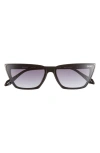 QUAY BAD HABIT 65MM OVERSIZE CAT EYE SUNGLASSES