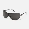 Quay Balance 51mm Shield Sunglasses In Silver,rose