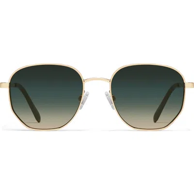 Quay Big Time 54mm Gradient Round Sunglasses
