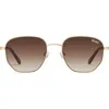 Quay Big Time 54mm Gradient Round Sunglasses