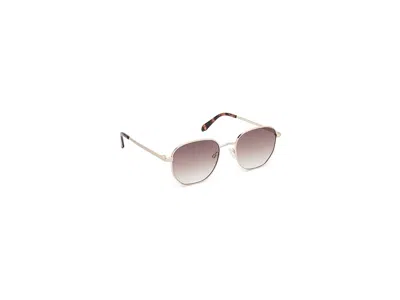 Quay Big Time Fashion Sunglasses Brushed Gold/brown: One Size