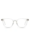 Quay Blueprint 48mm Round Reading Glasses In Metallic