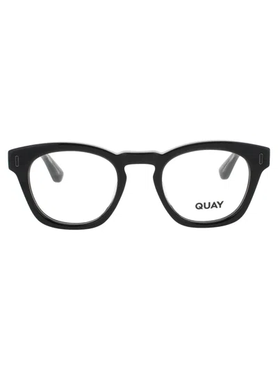 Quay Bow Tie Rx Eyeglasses In Blk - Black / Silver - Demo