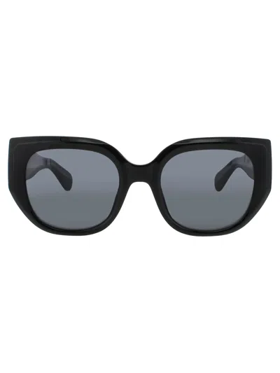 Quay Busy Busy Sunglasses In Blk/smk - Black / Gold - Smoke