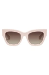 Quay By The Way 46mm Square Sunglasses In Pink