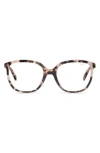 Quay Call Me 47mm Small Square Blue Light Blocking Glasses In Brown