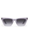 Quay Call The Shots 48mm Gradient Cat Eye Sunglasses In Sweet Pea/smoke
