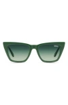 Quay Call The Shots 54mm Gradient Cat Eye Sunglasses
