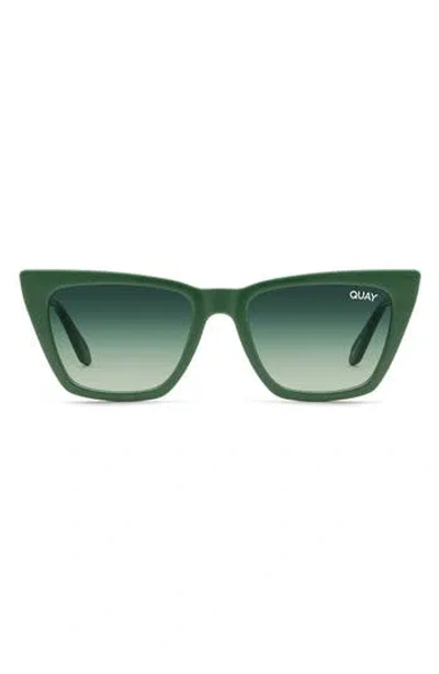 Quay Call The Shots 54mm Gradient Cat Eye Sunglasses