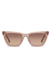 Quay Call The Shots 54mm Gradient Cat Eye Sunglasses