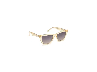 Quay Call The Shots Fashion Sunglasses Daffodil/grey: One Size In Yellow