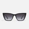 Quay Call The Shots 45mm Cat Eye Sunglasses In Bone,brown