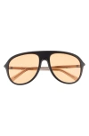 Quay Chart Topper 54mm Aviator Sunglasses In Multi