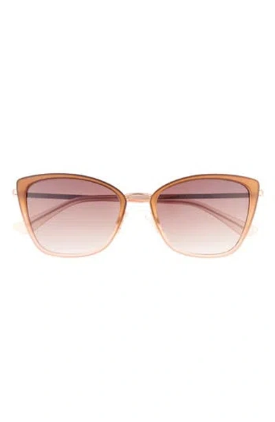 Quay Clickbait 53mm Cat Eye Sunglasses In Pink