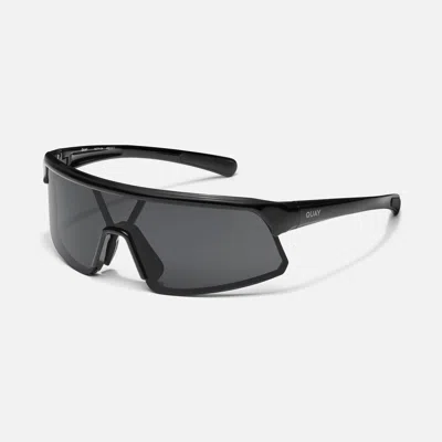 Quay Clock It In Matte Black,bronze Glow