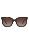 Quay Coffee Run 53mm Gradient Round Sunglasses