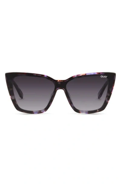 Quay Confidential 143mm Cat Eye Sunglasses In Purple