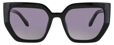 Quay Contoured Sunglasses In Blk/smk - Black - Smoke