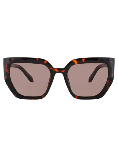 Quay Contoured Sunglasses In Trt/brn - Gold Tortoise - Brown Tint