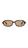 Quay Could Never 35mm Square Sunglasses In Neutral