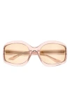 Quay Current Mood 60mm Square Sunglasses