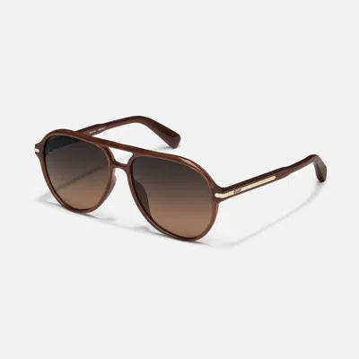 Quay Day One In Black,dark Apricot