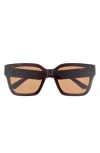 Quay Drive In 66mm Square Sunglasses In Brown