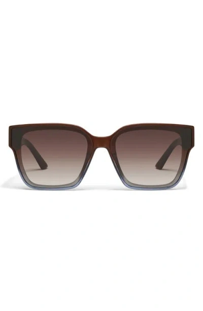 Quay Drive In 66mm Square Sunglasses In Brown