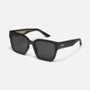 Quay Australia Drive In 51mm Square Sunglasses In Wood Tortoise,dark Apricot