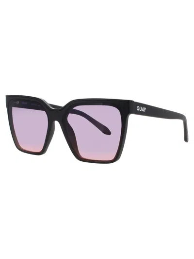 Quay Elevate Your Look With Level Up Women's Sunglasses In Black