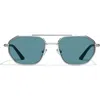 Quay En Route 57mm Aviator Sunglasses