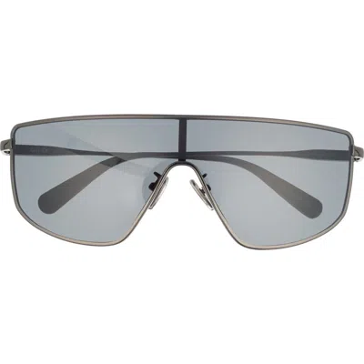 Quay Entourage 138mm Gradient Shield Sunglasses In Blue